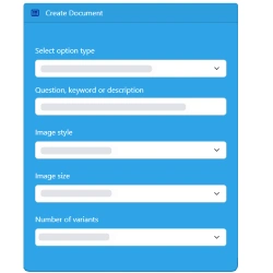 Start with the create document